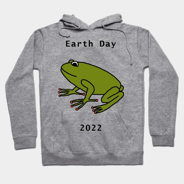 Frog for Earth Day 2022 Hoodie by ellenhenryart